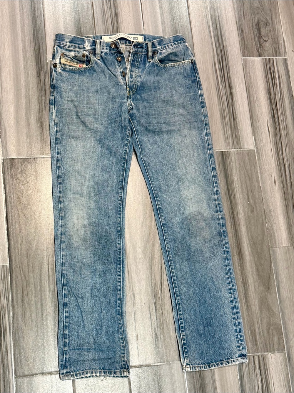 Diesel Light Blue Slim Straight Vintage Y2K Xerox Jeans L32